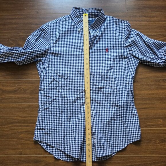 Ralph Lauren Men's Blue Checkered Shirt - Picture 6 of 7